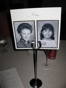 mariage vintage - numéro de table vintage
