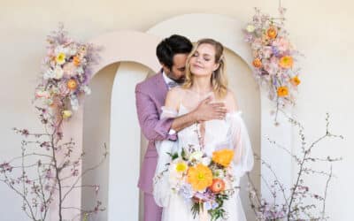 Une décoration de mariage pastel et champêtre