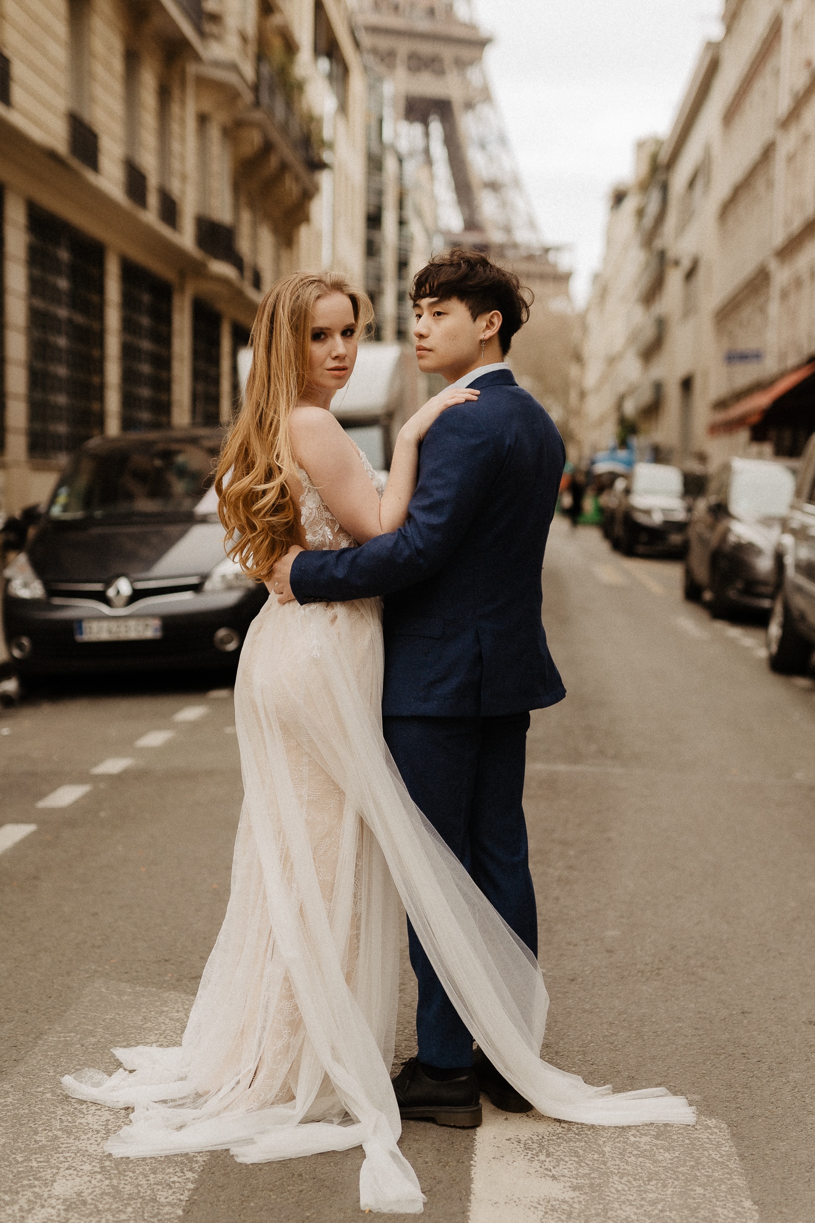 mariage chic et élégant en plein paris