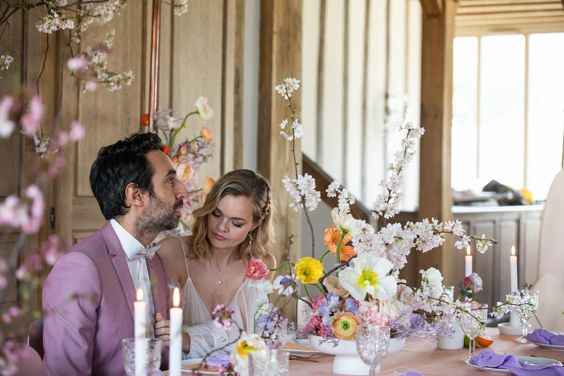 Idée de mariage printanier - inspiration de décoration de table mariage