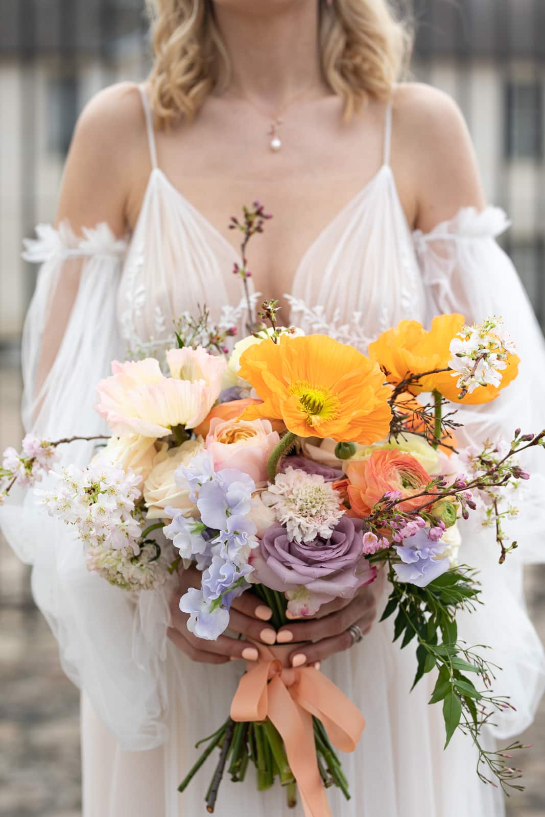 bouquet de mariage couleur pastel -décoratrice mariage Ile de france