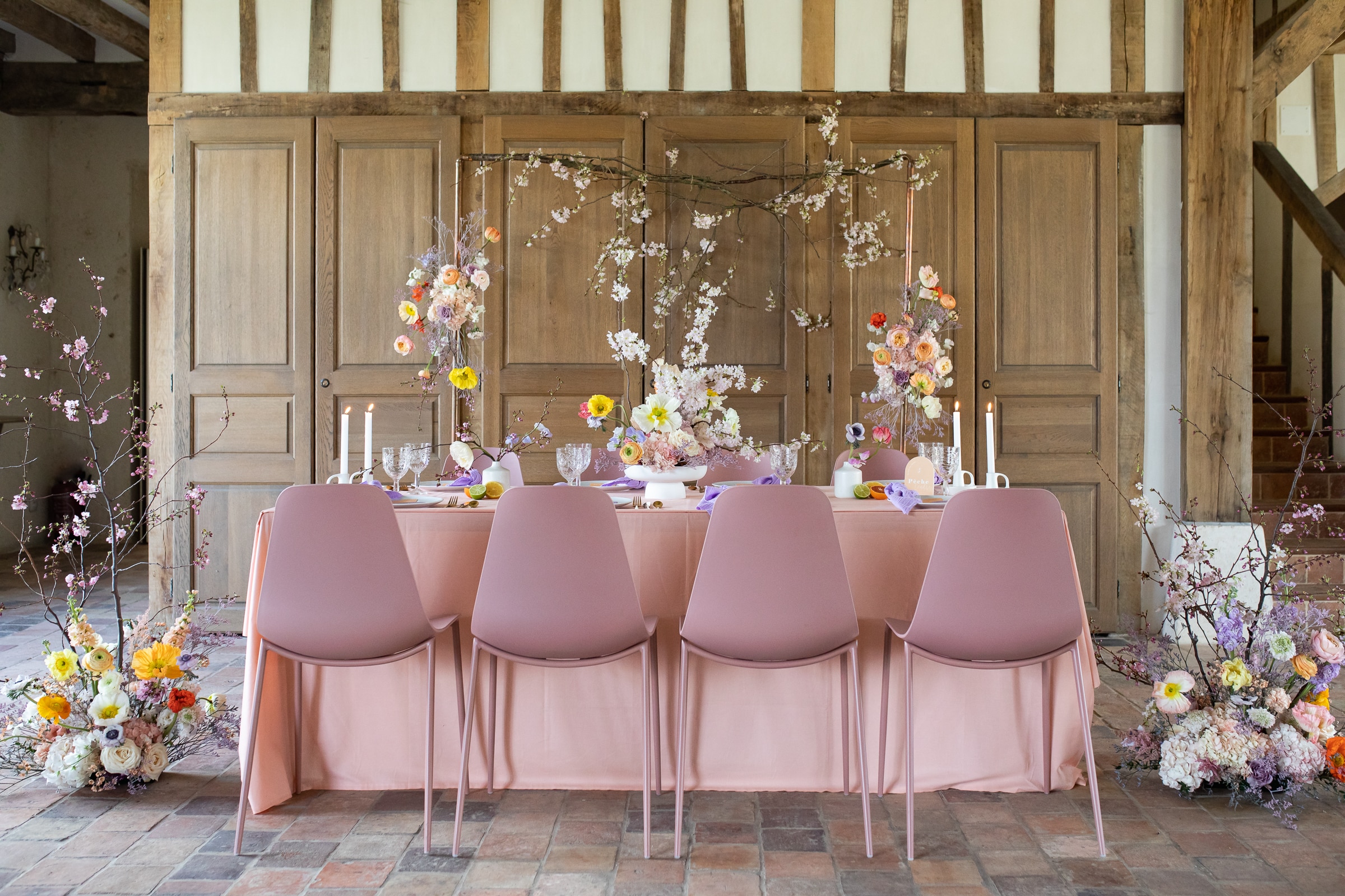 location de décors pour table des mariés - décoratrice mariage en Ile de France