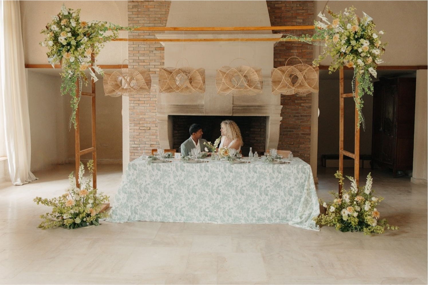 décoration de table des mariés chic et champêtre