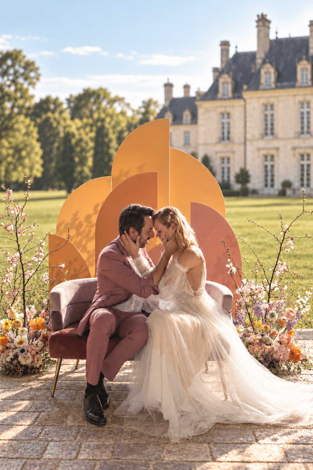 décor photo mariage élégant et romantique