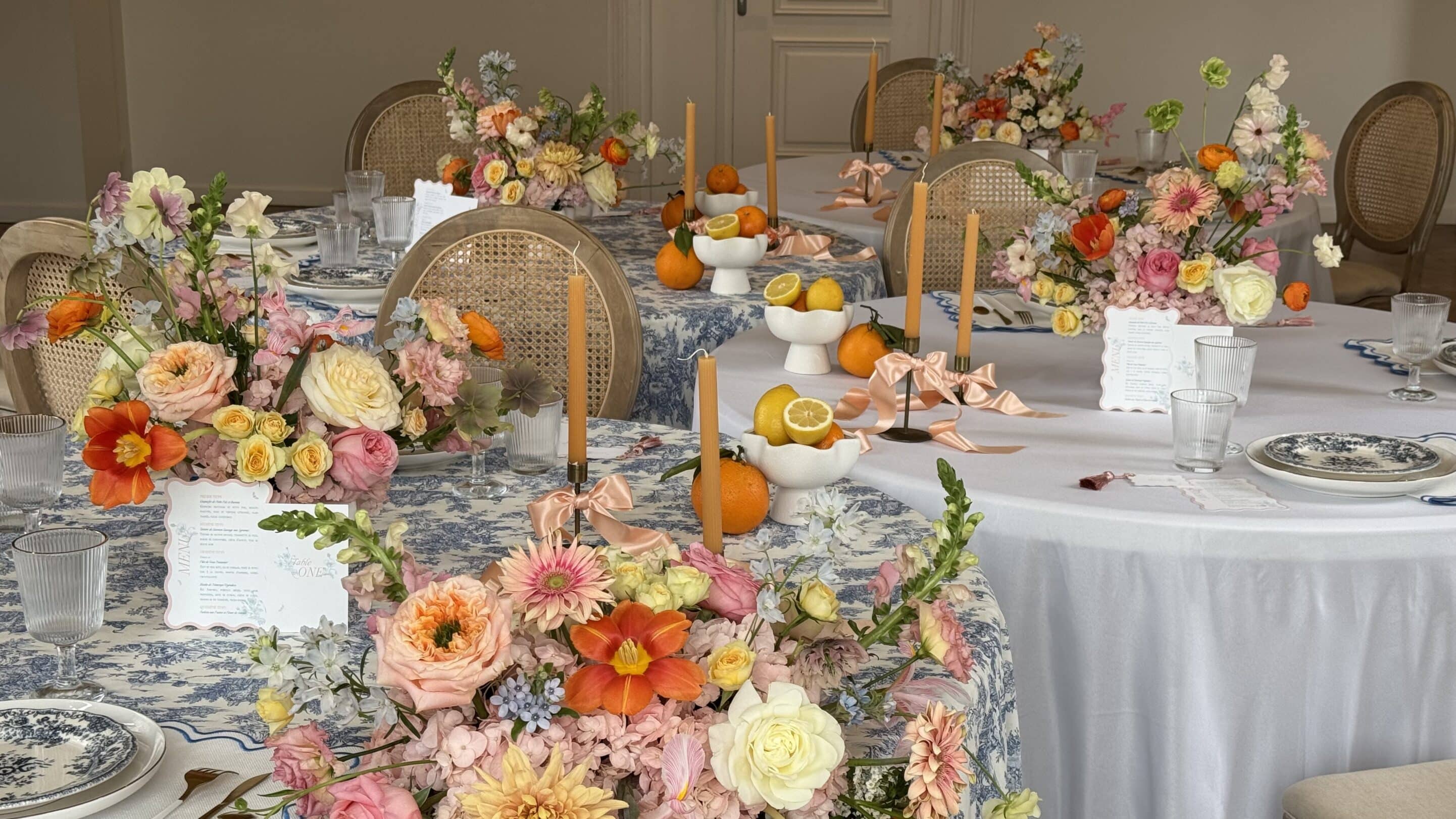 décoration de mariage romantique et pastel